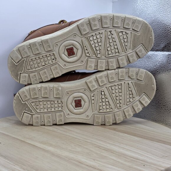 Men's Size 8 - DC Woodland Boots Brown Moc Toe BMX MOTO Hiking Skate Boots - Picture 8 of 9